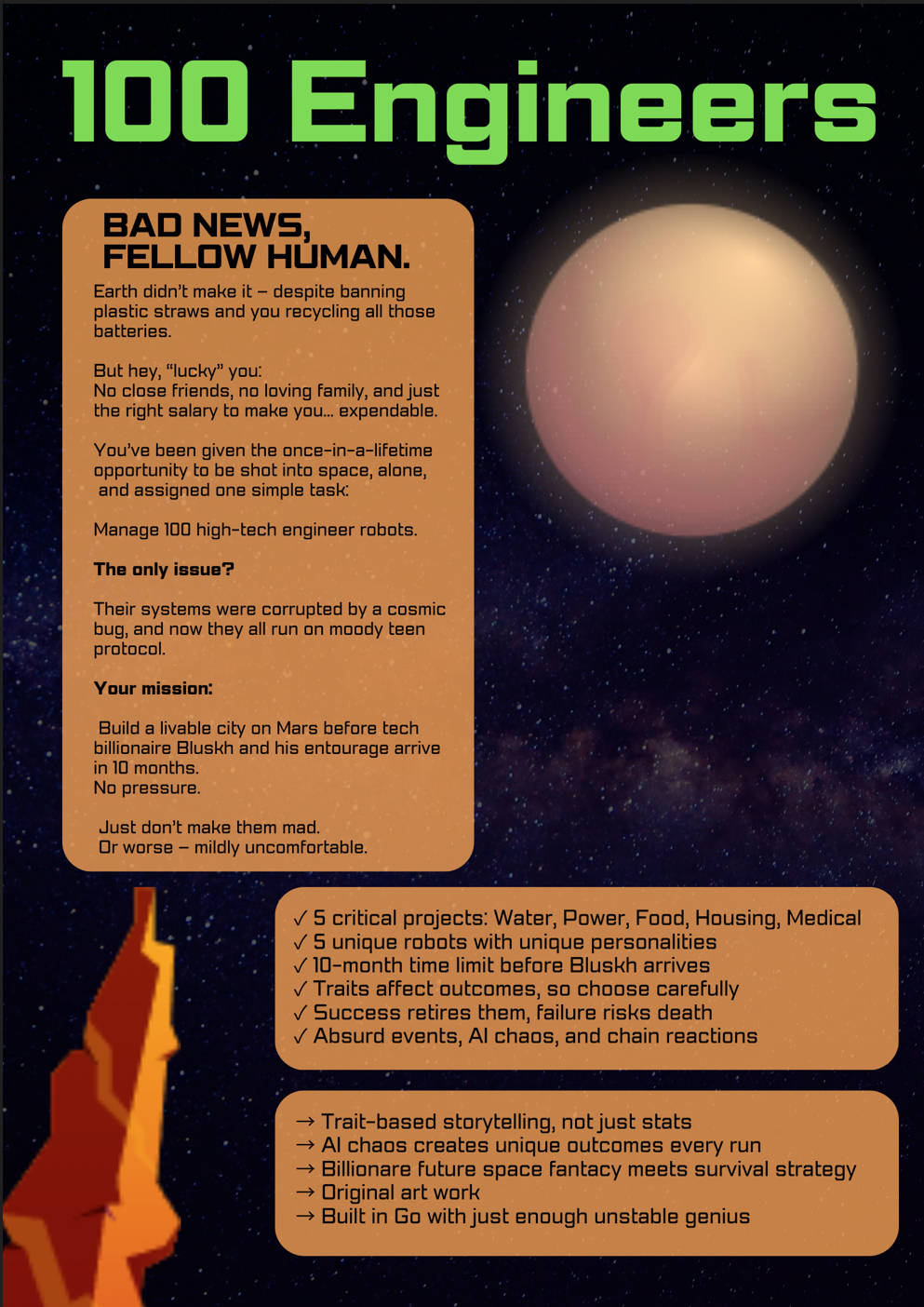 100 Engineers game overview