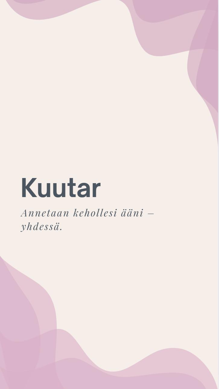 Kuutar main screen